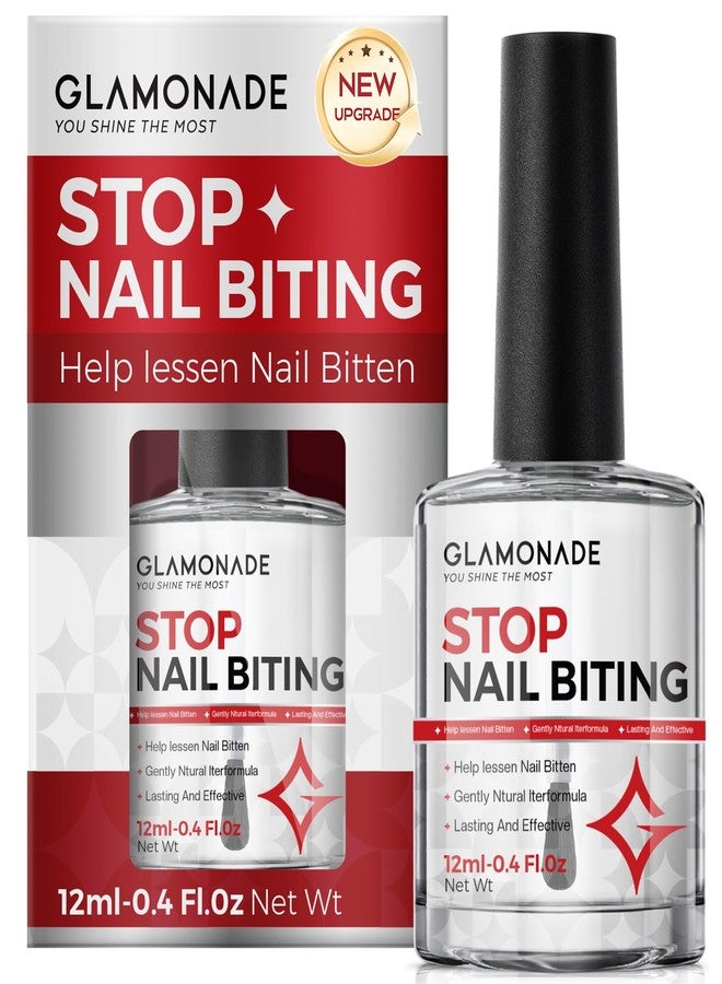 Glamonade Nail Biting Prevention For Kids: 12ml Extra Strong Nail Biting Treatment Anti Toddler Thumb Sucking Deterrent Stopper Nail Repair for Damaged Nails 48H Long Lasting Matte Odorless Onychophagy Relief - Image 1